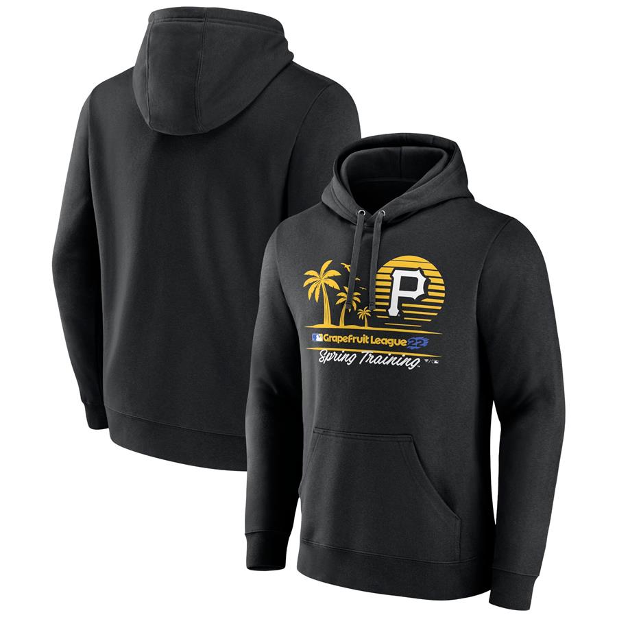 Pittsburgh Pirates Fanatics Branded 2022 MLB Spring Training Grapefruit League Horizon Line Pullover Hoodie - Black