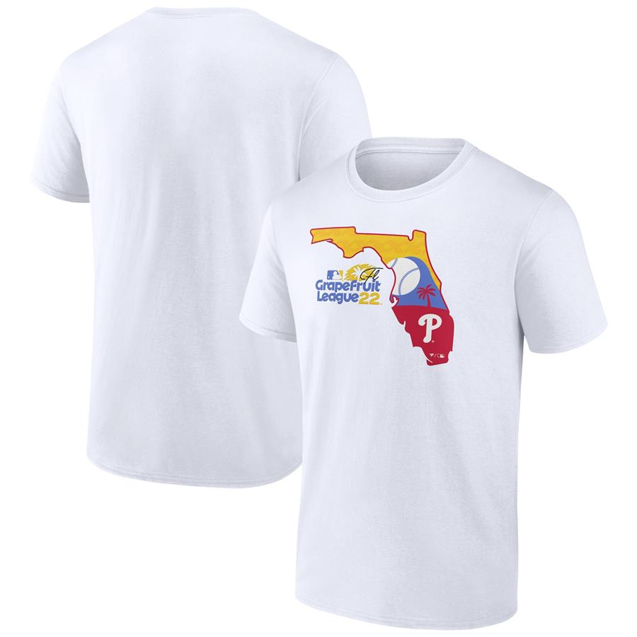 Philadelphia Phillies Fanatics Branded 2022 MLB Spring Training Grapefruit League State Fill T-Shirt - White