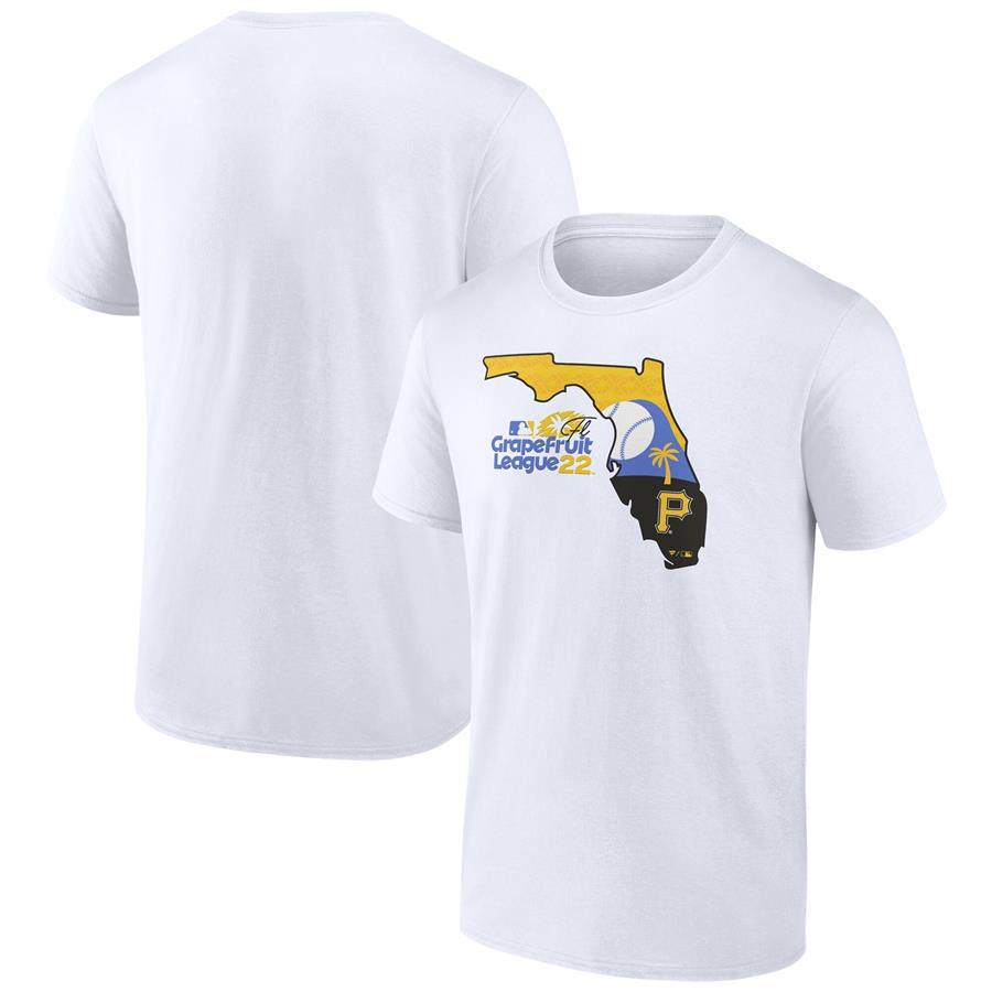 Pittsburgh Pirates Fanatics Branded 2022 MLB Spring Training Grapefruit League State Fill T-Shirt - White