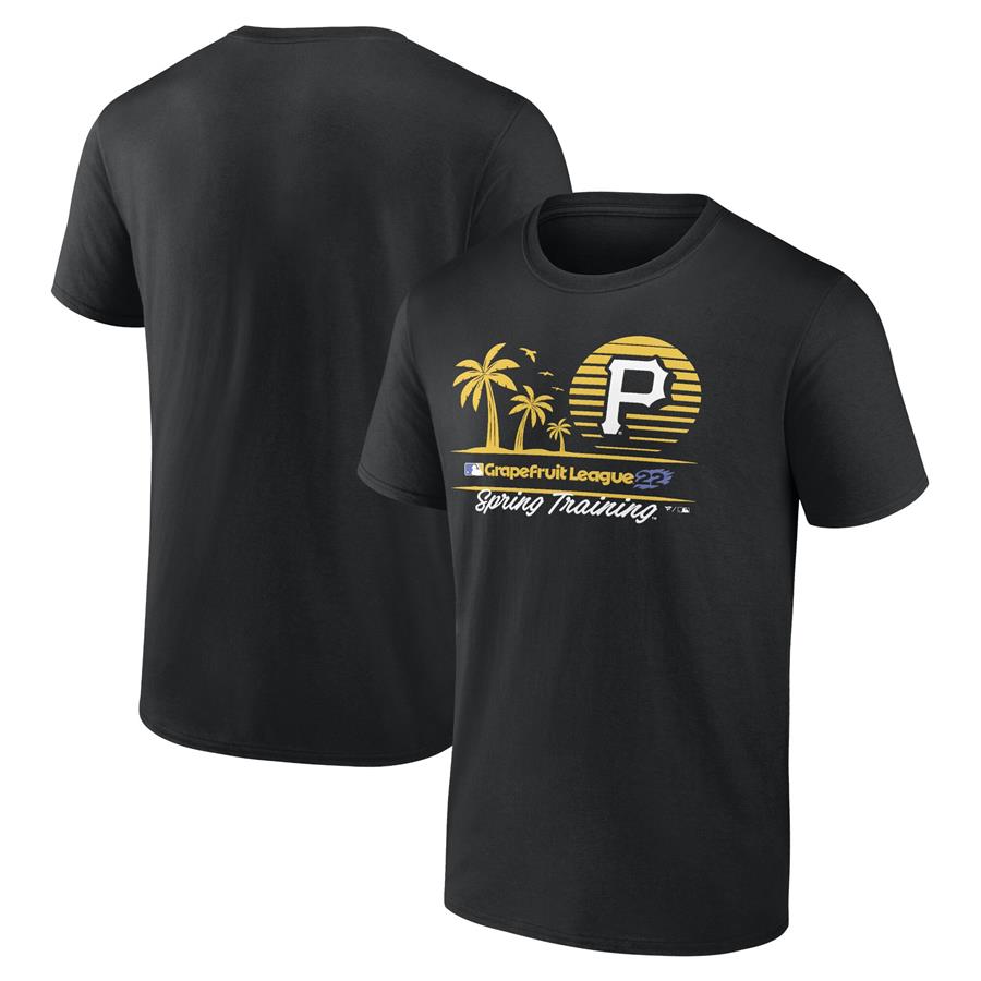 Pittsburgh Pirates Fanatics Branded 2022 MLB Spring Training Grapefruit League Horizon Line T-Shirt - Black