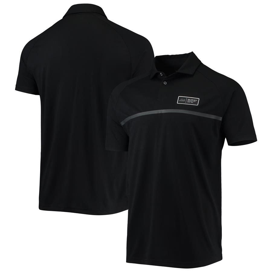New York Mets Levelwear Sector Raglan Polo - Black