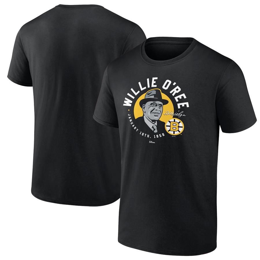 Willie O'Ree Boston Bruins Fanatics Branded Number Retirement T-Shirt - Black