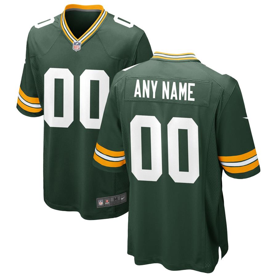 Green Bay Packers Nike Custom Team Game Jersey - Green
