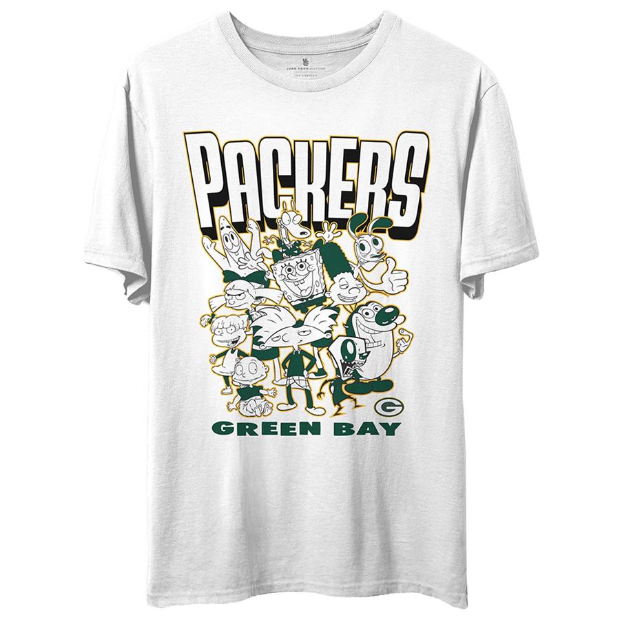 Green Bay Packers Junk Food NFL x Nickelodeon T-Shirt - White