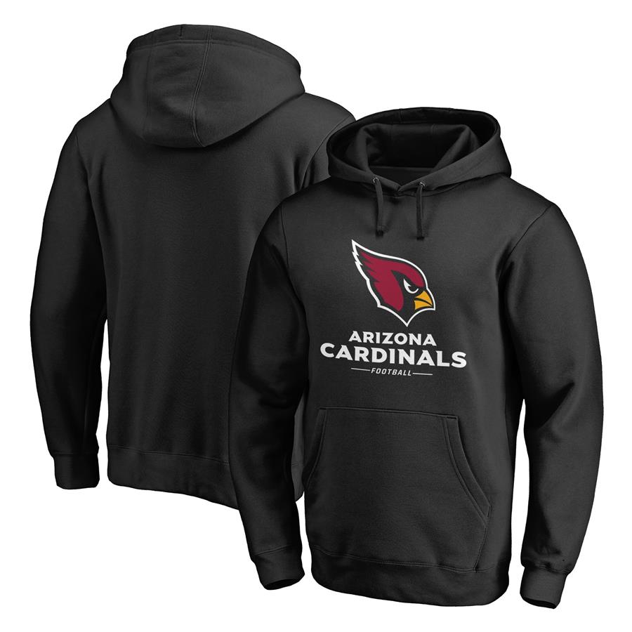 Arizona Cardinals Fanatics Branded Team Logo Lockup Pullover Hoodie - Black