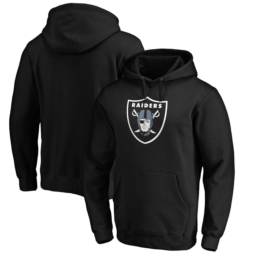 Las Vegas Raiders Fanatics Branded Primary Logo Pullover Hoodie - Black