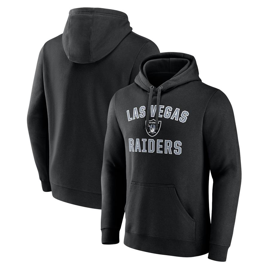 Las Vegas Raiders Fanatics Branded Victory Arch Pullover Hoodie - Black