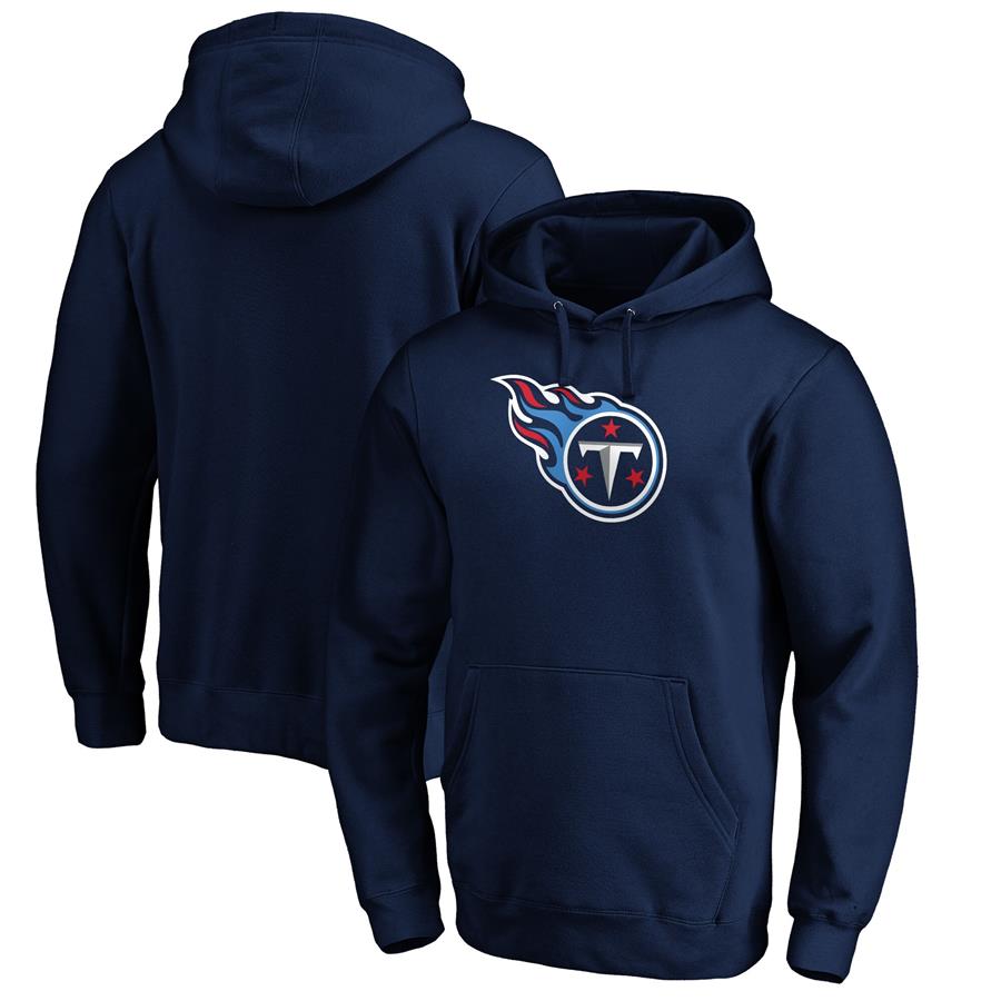 Tennessee Titans Fanatics Branded Primary Logo Pullover Hoodie - Navy