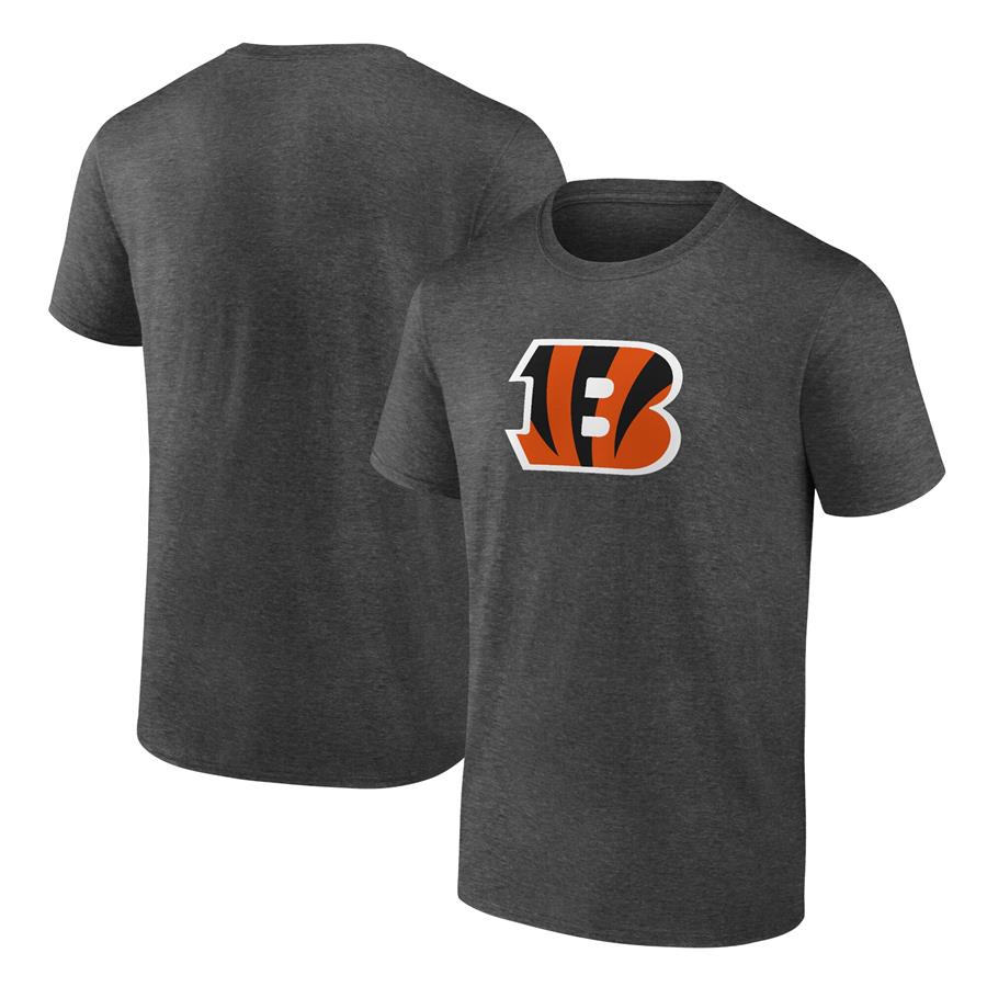 Cincinnati Bengals Fanatics Branded Primary Logo T-Shirt - Charcoal