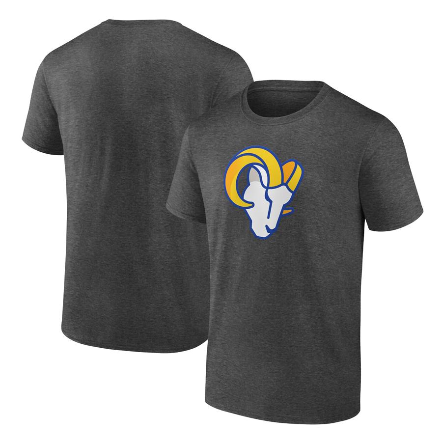 Los Angeles Rams Fanatics Branded Primary Logo T-Shirt - Charcoal