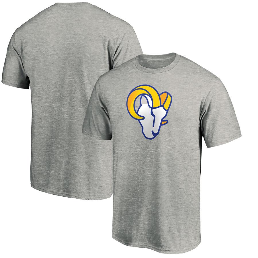 Los Angeles Rams Fanatics Branded Primary Team Logo T-Shirt - Heathered Gray