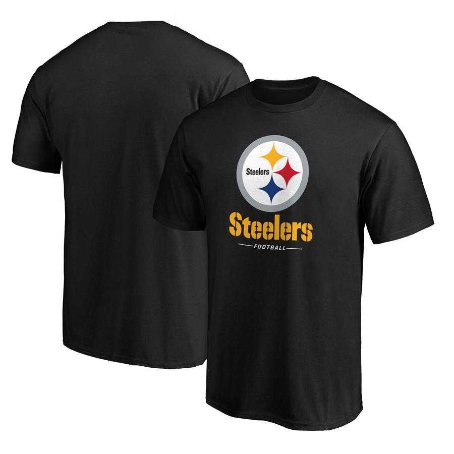 Pittsburgh Steelers Fanatics Branded Team Lockup T-Shirt - Black