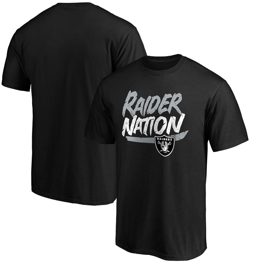 Las Vegas Raiders Fanatics Branded Hometown Collection Raider Nation T-Shirt - Black