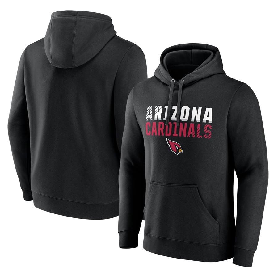 Arizona Cardinals Fanatics Branded Fade Out Pullover Hoodie - Black