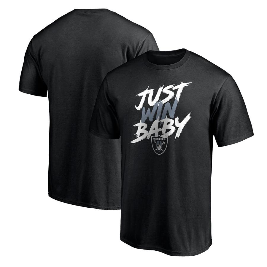 Las Vegas Raiders Fanatics Branded Just Win T-Shirt - Black
