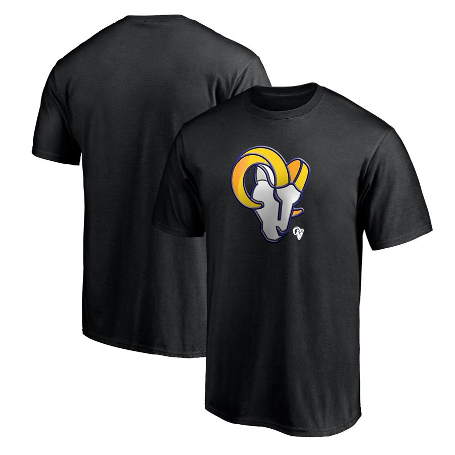 Los Angeles Rams Fanatics Branded Midnight Mascot T-Shirt - Black