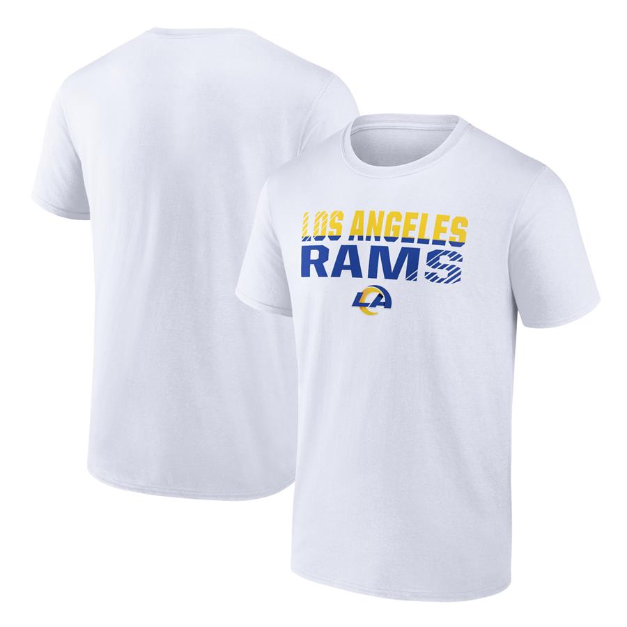 Los Angeles Rams Fanatics Branded Fade Out Team T-Shirt - White