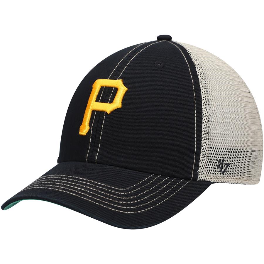 Pittsburgh Pirates '47 Trawler Clean Up Trucker Snapback Hat - Black