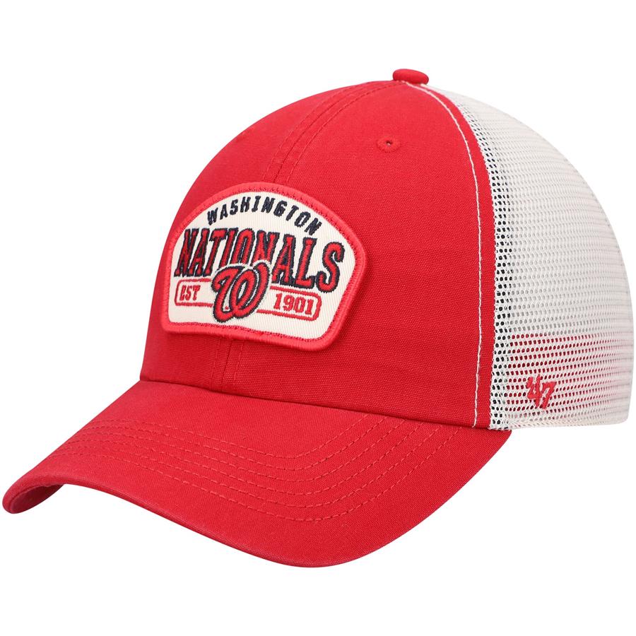 Washington Nationals '47 Penwald Clean Up Trucker Snapback Hat - Red