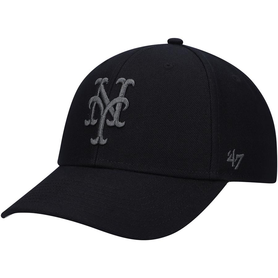 New York Mets '47 Black on Black MVP Adjustable Hat