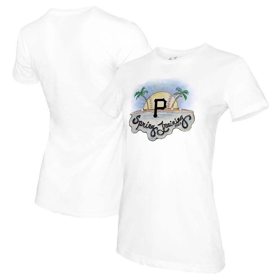 Pittsburgh Pirates Tiny Turnip Women's 2022 Spring Training T-Shirt - White