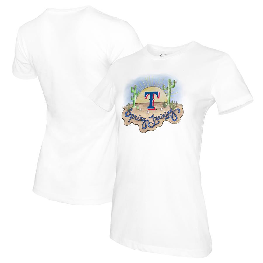 Texas Rangers Tiny Turnip Women's 2022 Spring Training T-Shirt - White