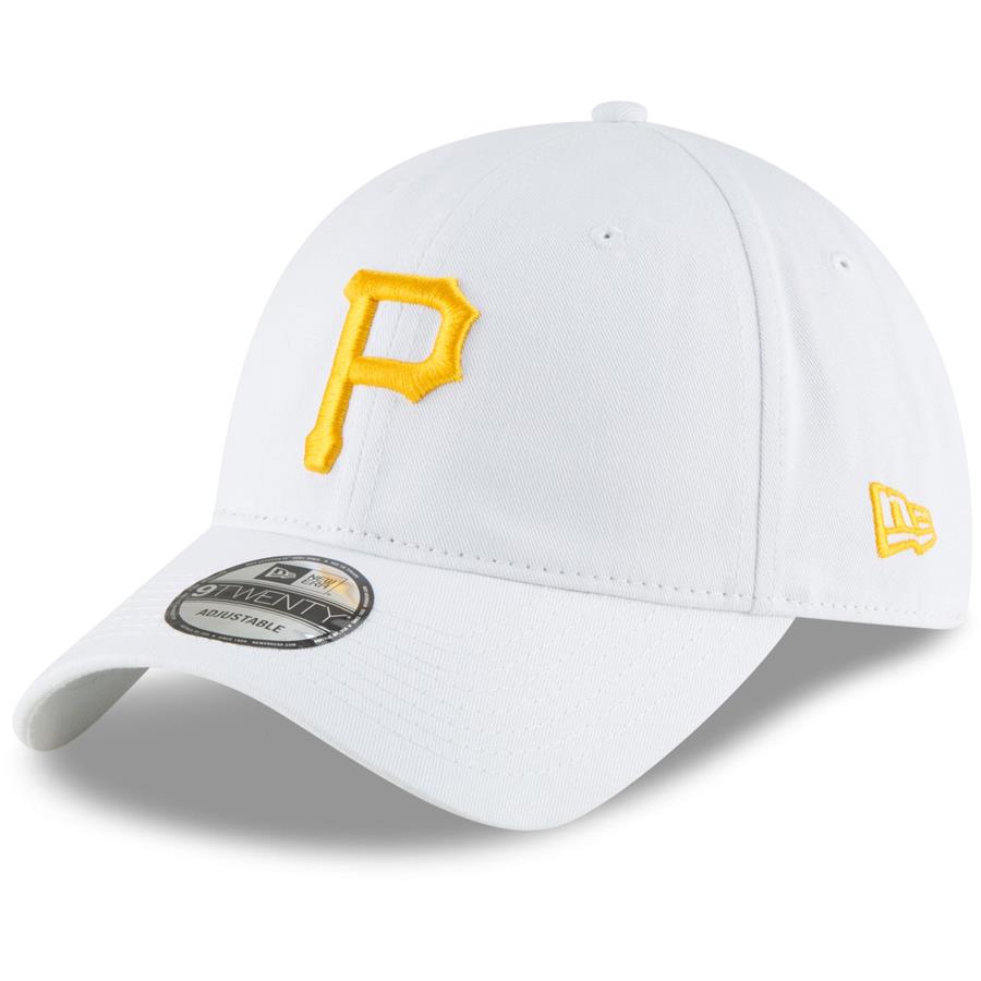 Pittsburgh Pirates New Era Fashion Core Classic 9TWENTY Adjustable Hat - White