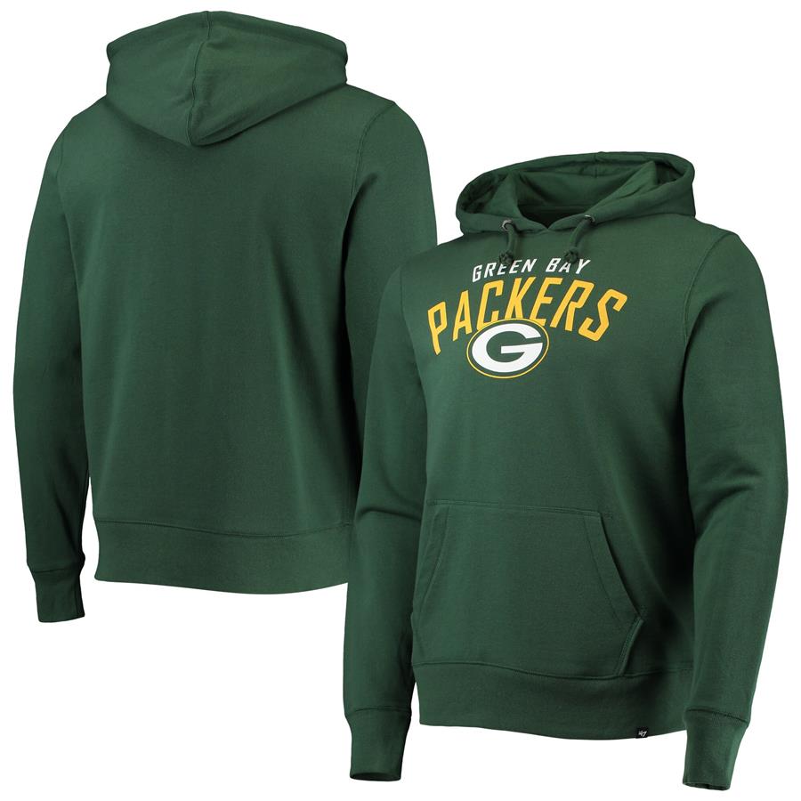 Green Bay Packers '47 Outrush Headline Pullover Hoodie - Green