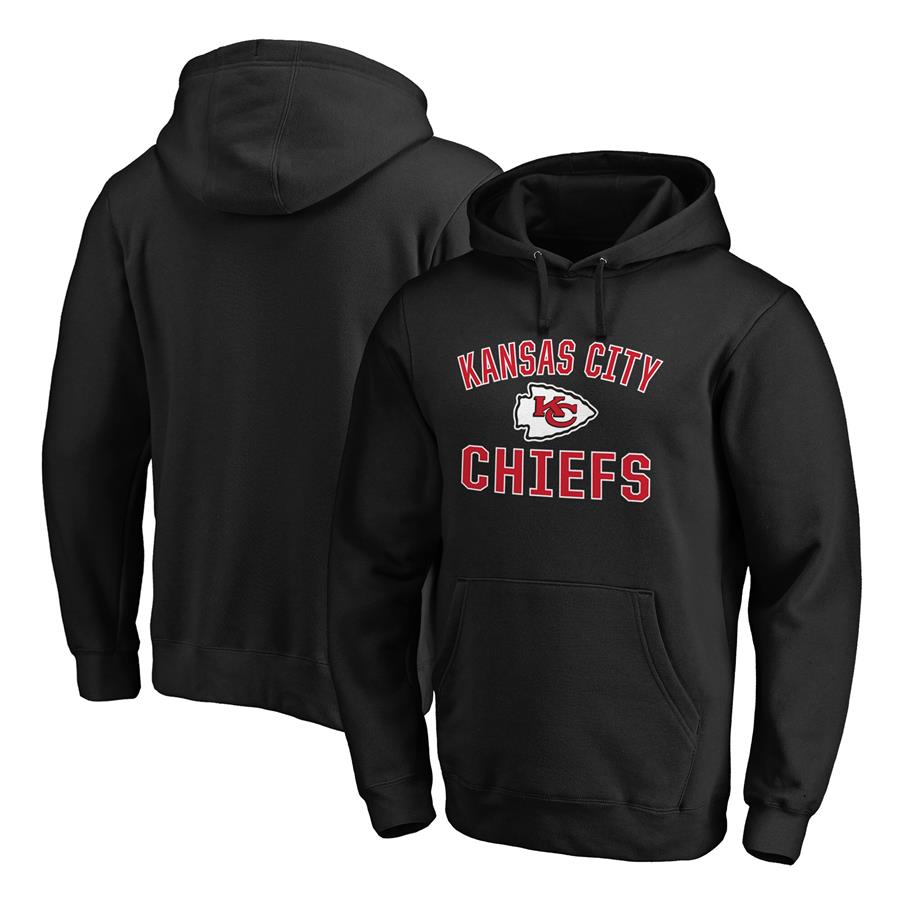 Kansas City Chiefs Fanatics Branded Victory Arch Pullover Hoodie - Black