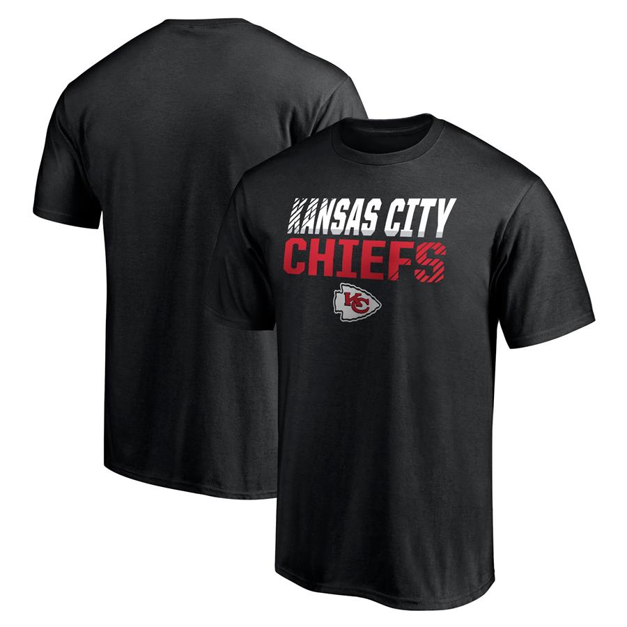 Kansas City Chiefs Fanatics Branded Logo Fade Out T-Shirt - Black