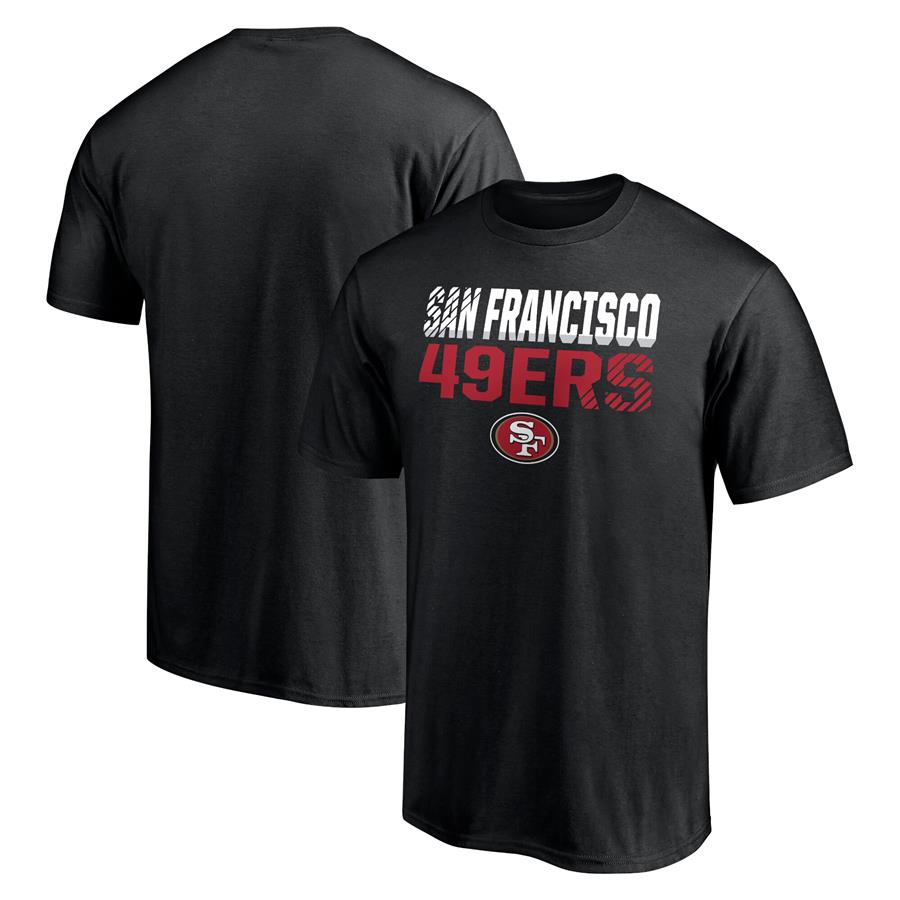 San Francisco 49ers Fanatics Branded Logo Fade Out T-Shirt - Black