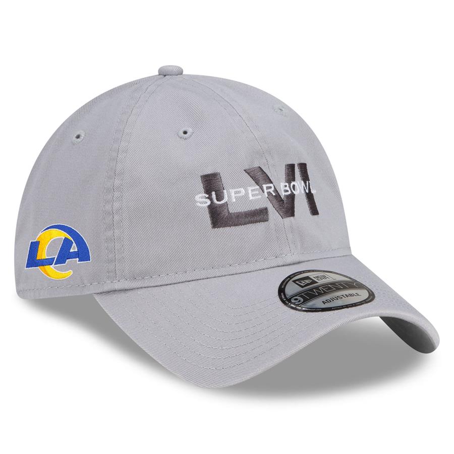 Los Angeles Rams New Era Super Bowl LVI Bound 9TWENTY Adjustable Hat - Gray