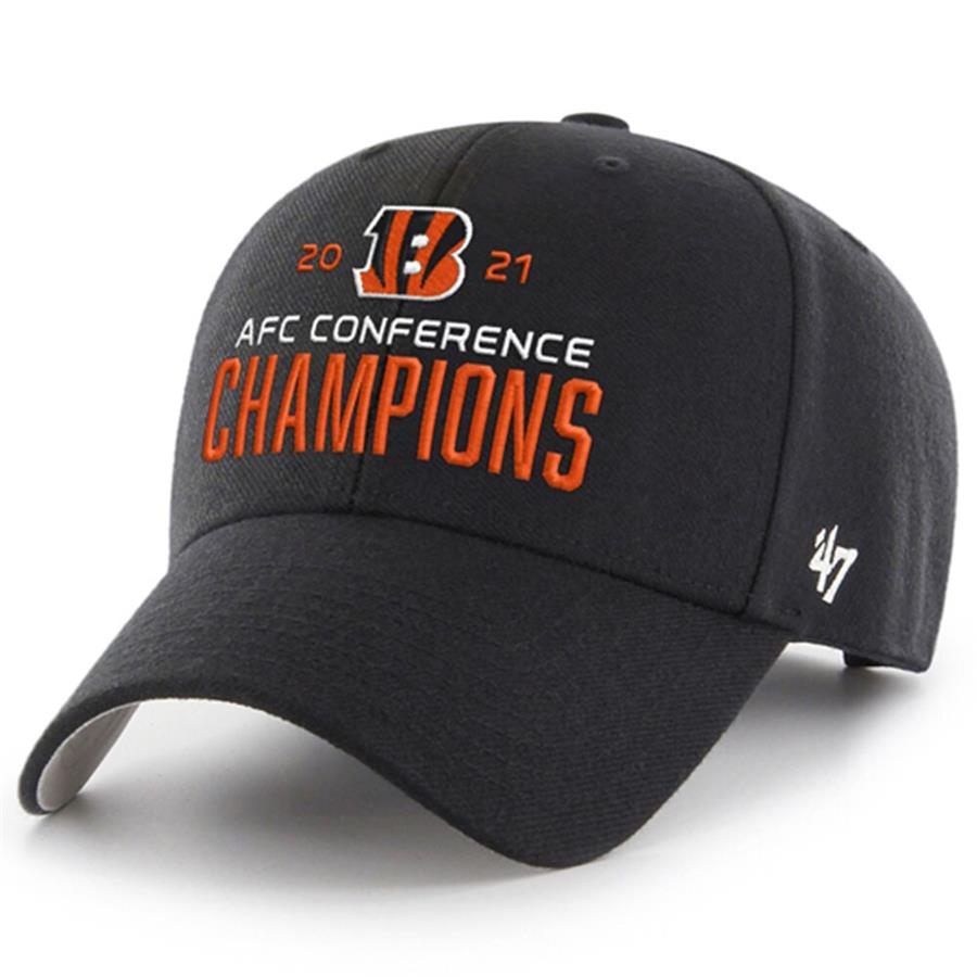 Cincinnati Bengals '47 2021 AFC Champions MVP Adjustable Hat - Black
