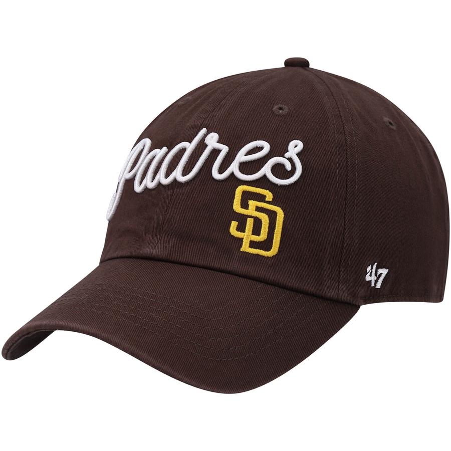 San Diego Padres '47 Women's Millie Clean Up Adjustable Hat - Brown