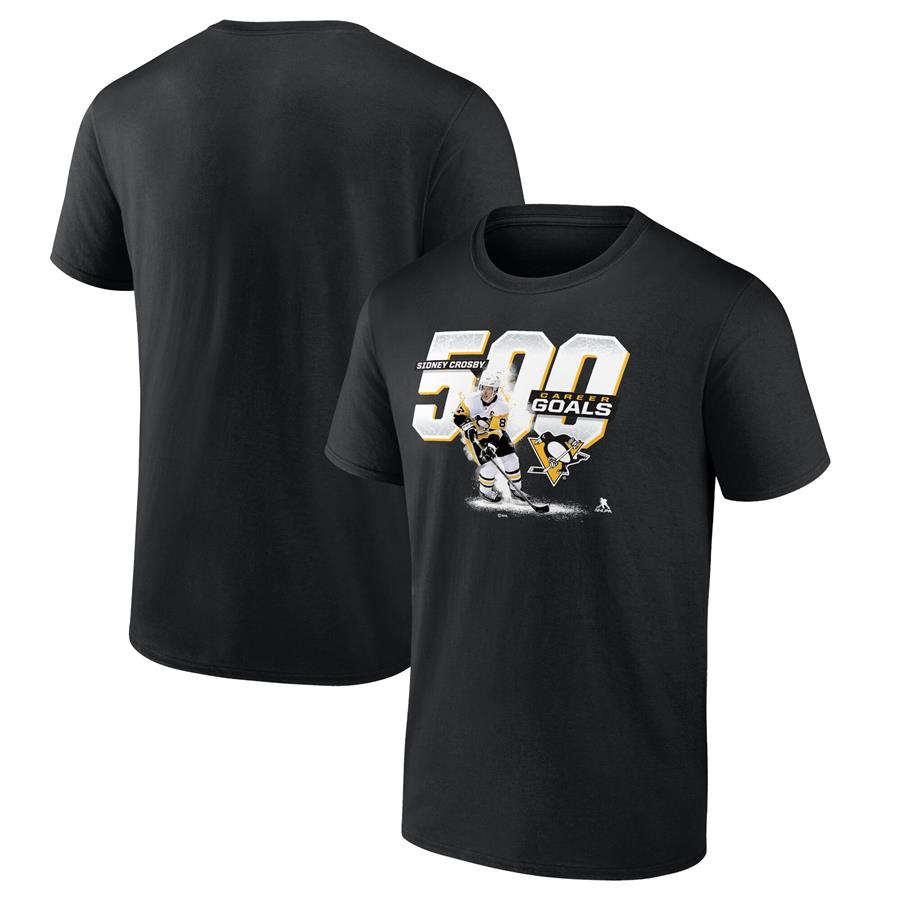 Sidney Crosby Pittsburgh Penguins Fanatics Branded 500 T-Shirt - Black