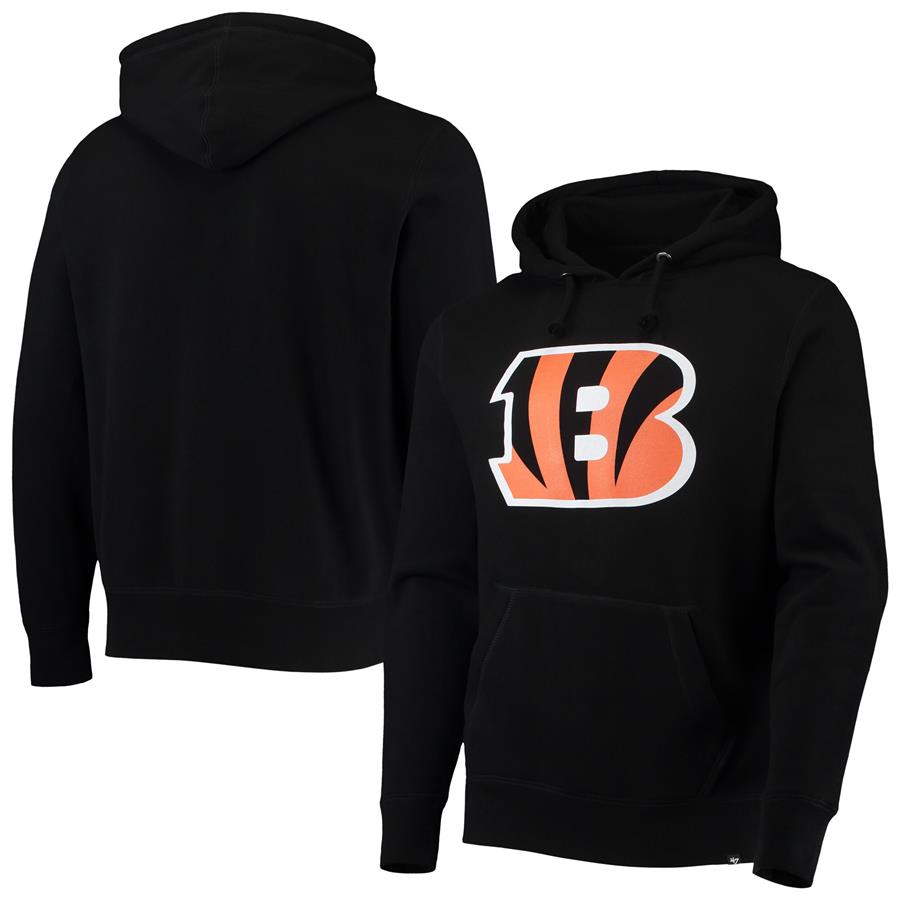 Cincinnati Bengals '47 Imprint Headline Fleece Pullover Hoodie - Black