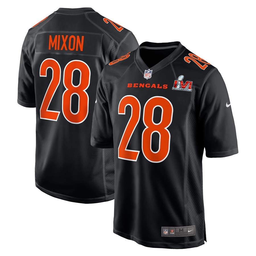 Joe Mixon Cincinnati Bengals Nike Super Bowl LVI Bound Game Fashion Jersey - Black