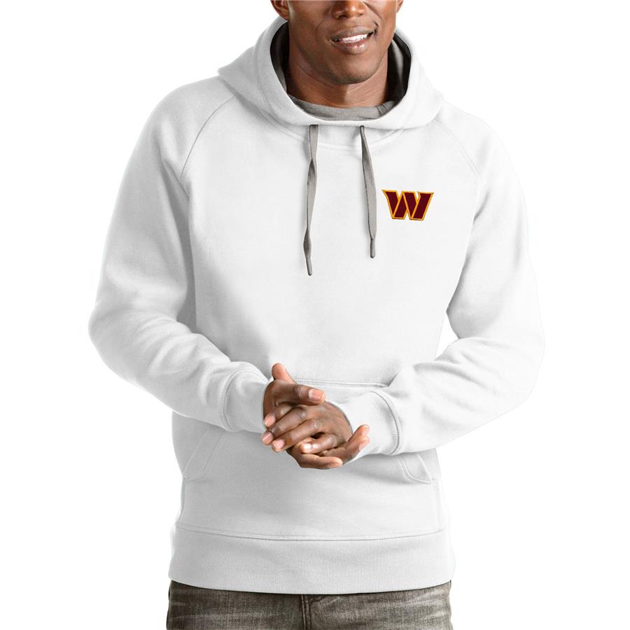 Washington Commanders Antigua Victory Pullover Hoodie - White