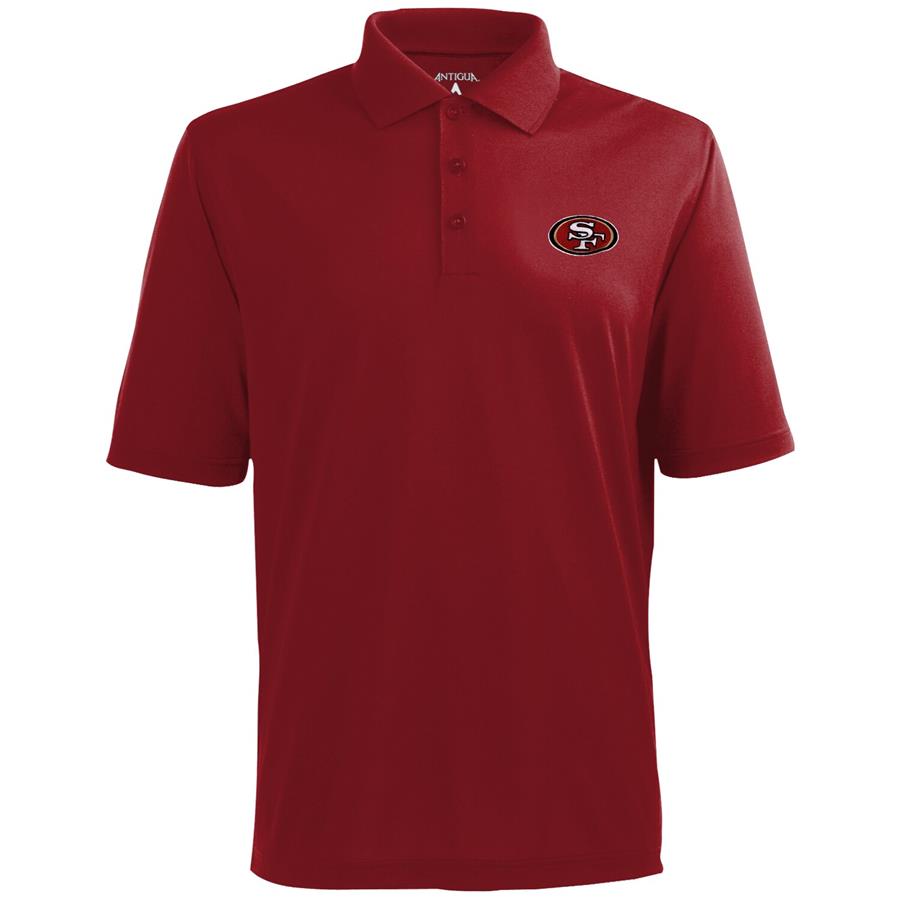Antigua San Francisco 49ers Pique Xtra-Lite Polo - Scarlet