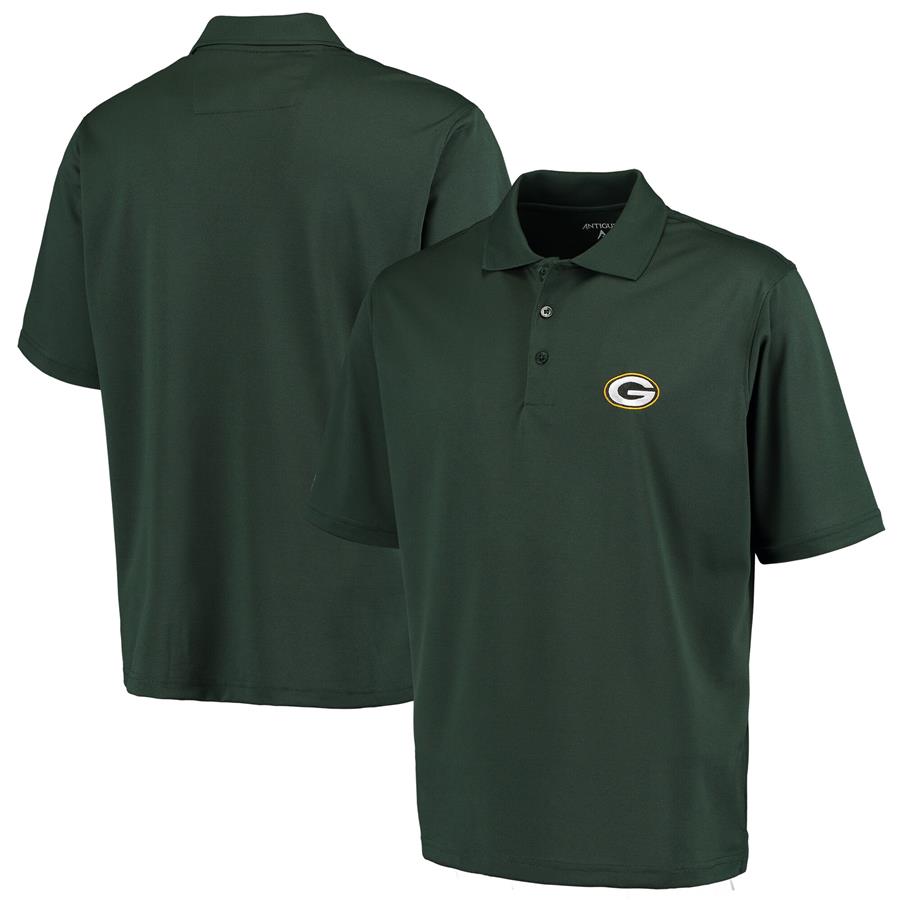 Green Bay Packers Antigua Pique Xtra-Lite Polo - Green