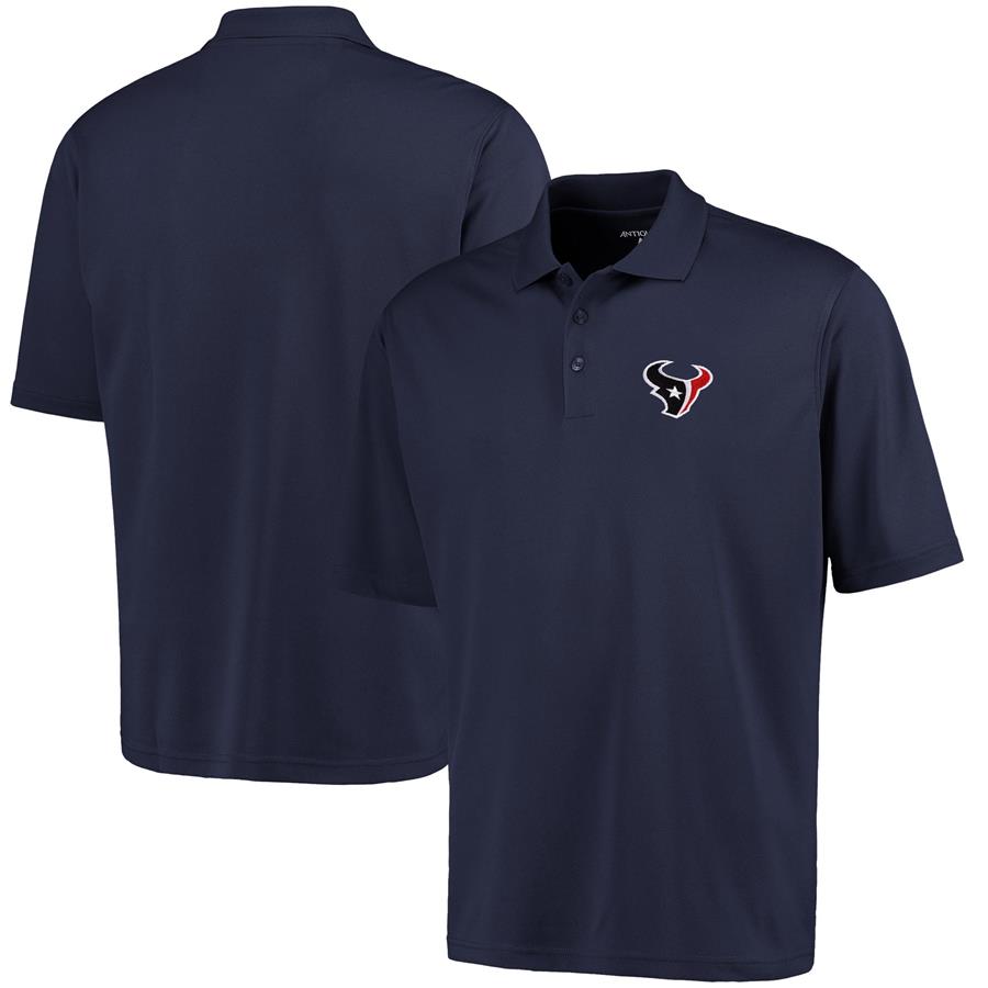 Houston Texans Antigua Pique Xtra-Lite Polo - Navy