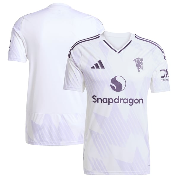 Manchester United adidas 2025/26 Away Replica Jersey - White