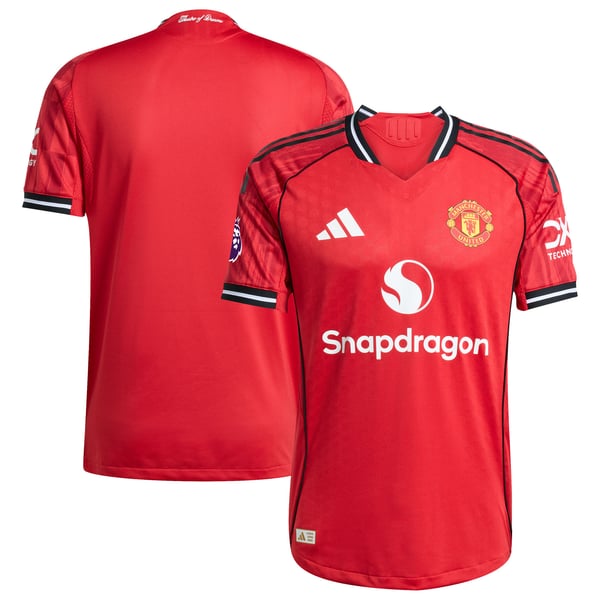 Manchester United adidas Home 2025/26 Authentic Player Jersey - Red