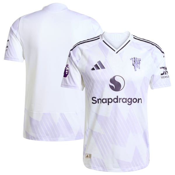 Manchester United adidas 2025/26 Away Authentic Jersey - White