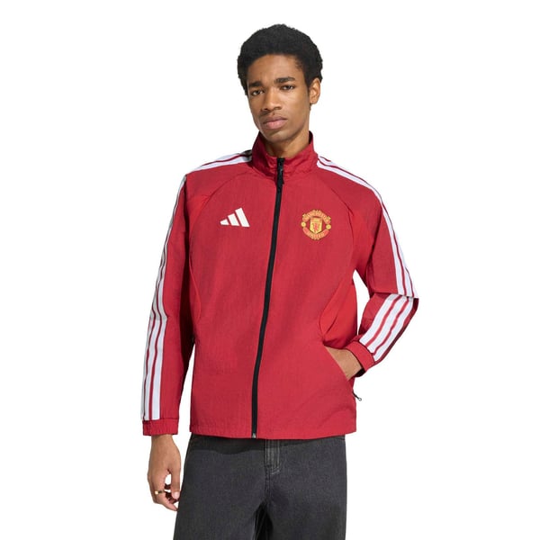 Manchester United adidas 2026 Full-Zip Anthem Jacket - Red