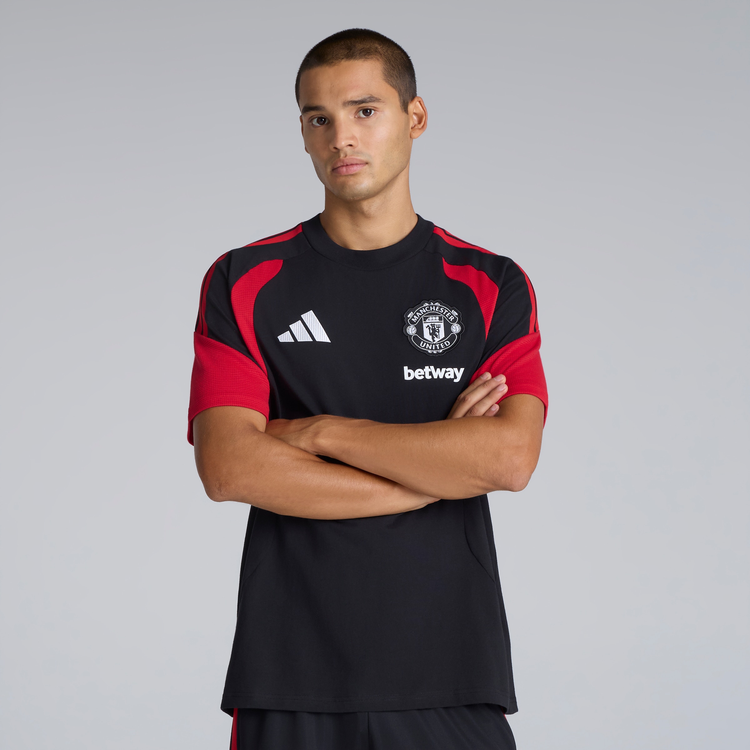 Manchester United 26/27 Training Tiro T-Shirt Black (Sponsored)