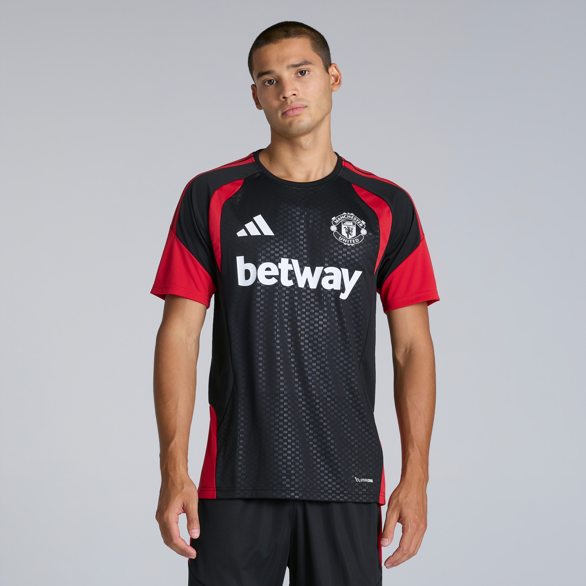 Manchester United 26/27 Training Tiro Jersey Black (Sponsored)