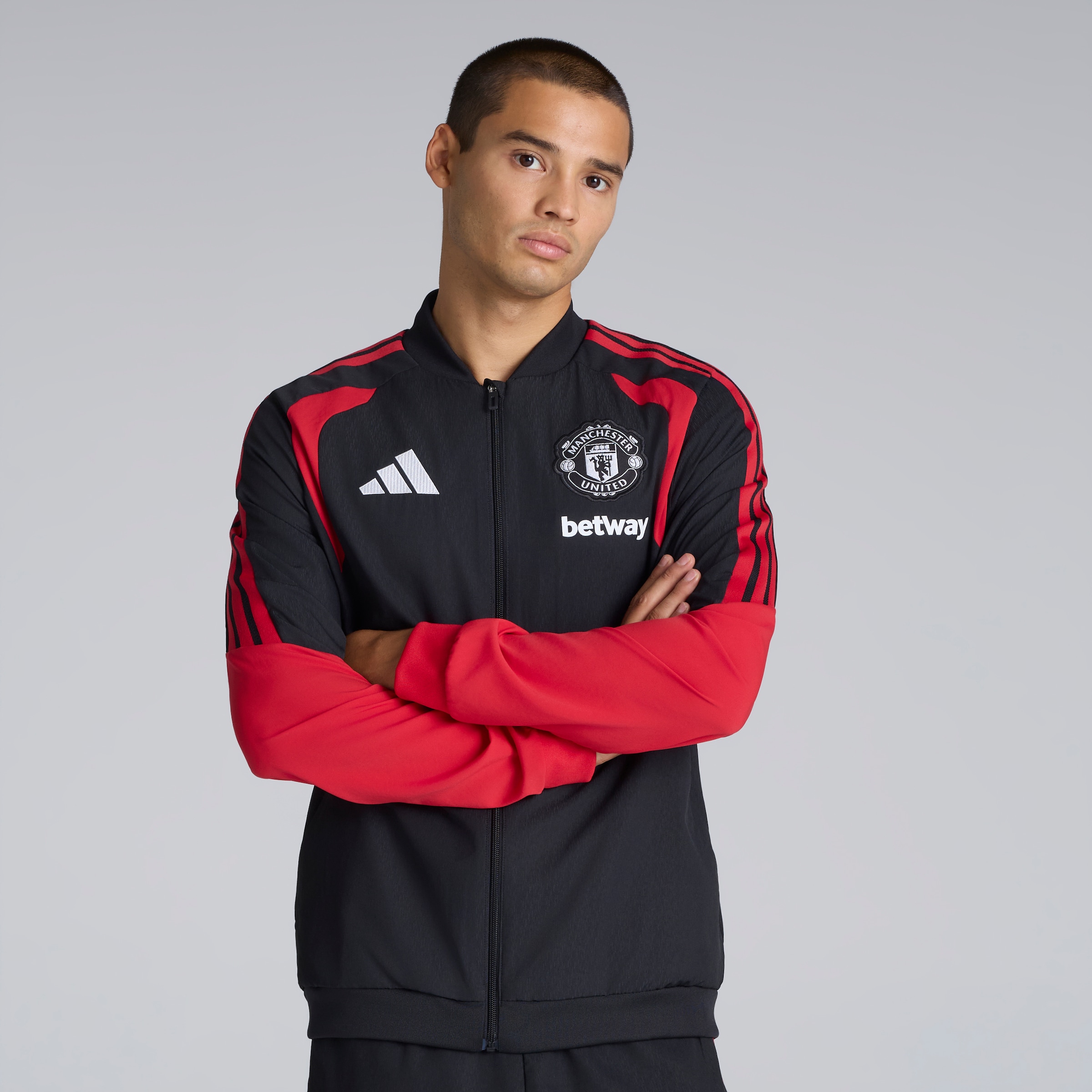 Manchester United 26/27 Training Tiro Presentation Jacket Black (Sponsored)