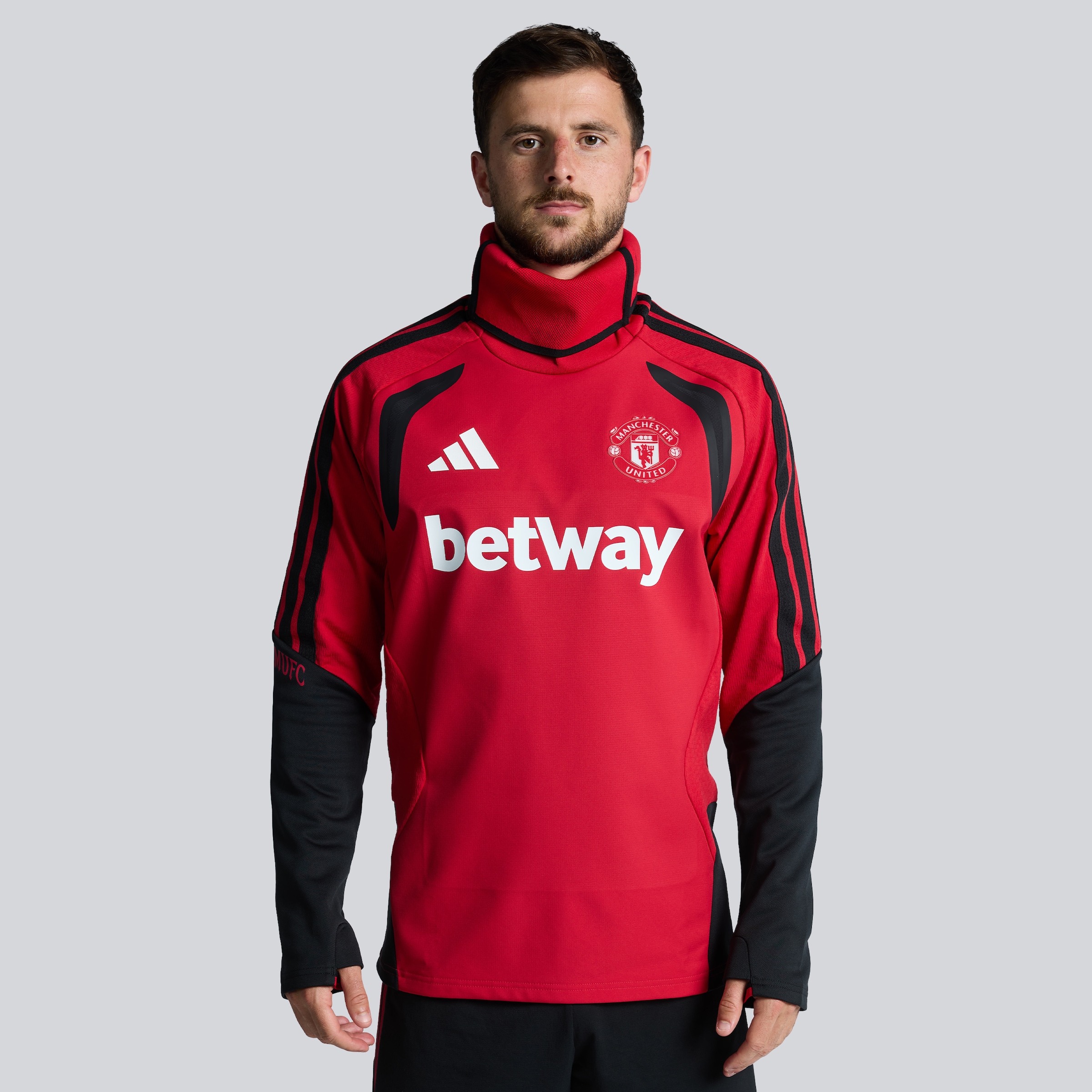 Manchester United 26/27 Training Tiro Authentic Warm Top Red (Sponsored)