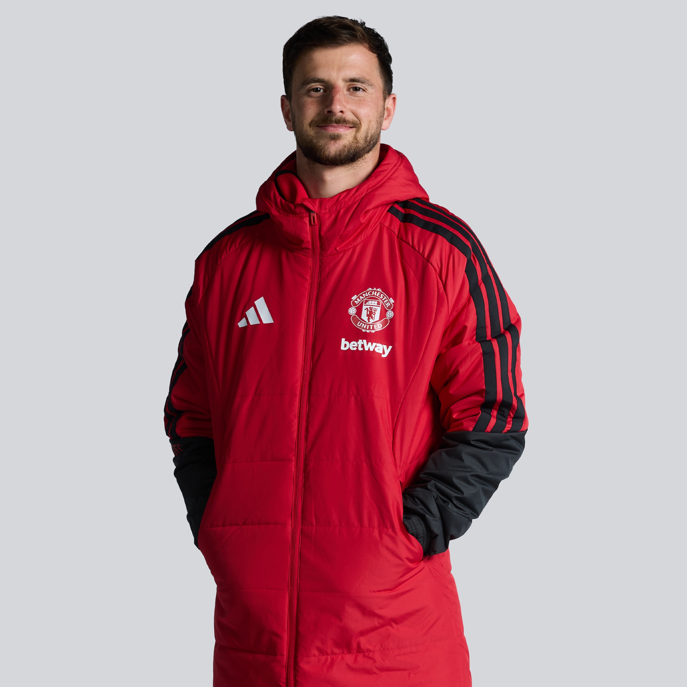 Manchester United 26/27 Training Tiro Authentic Long Coat Red (Sponsored)